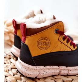 Stivali caldi per bambini Big Star II374072 Camel marrone nero arancia 2