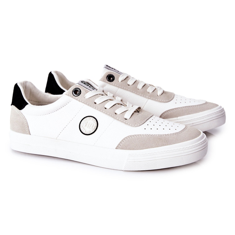 Sneakers Uomo Pelle Big Star II174009 Bianco-Beige bianca 1