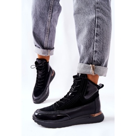 POTOCKI Sneakers sportive nere in pelle nera Chocci nero 1