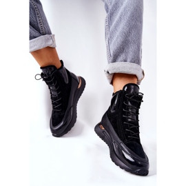 POTOCKI Sneakers sportive nere in pelle nera Chocci nero 2