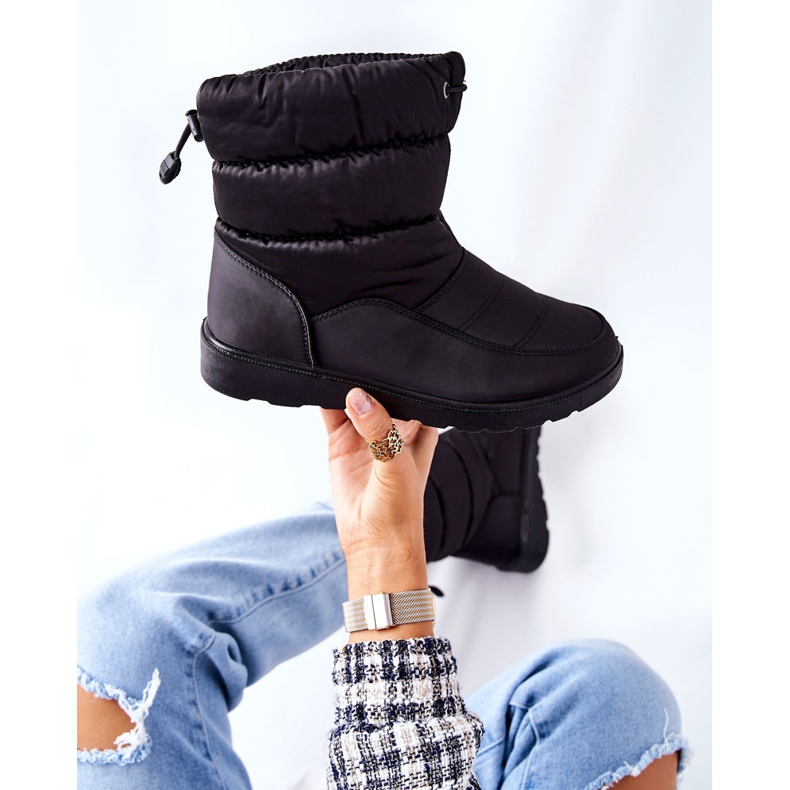 Vinceza Stivali da neve slip-on alti neri di Cathy nero 1