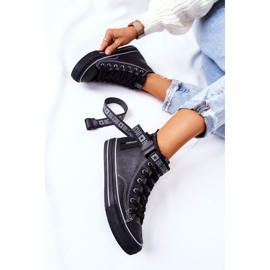 Sneakers alte isolate Big Star GG274026 Nere nero 2