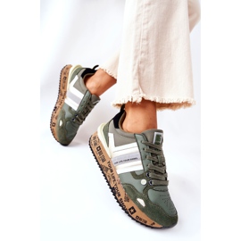 Scarpe sportive da donna Big Star II274299 Khaki cachi verde 2