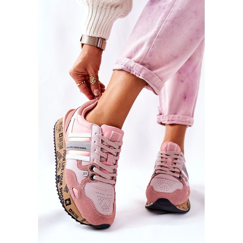 Scarpe sportive da donna Big Star II274298 Rosa 2
