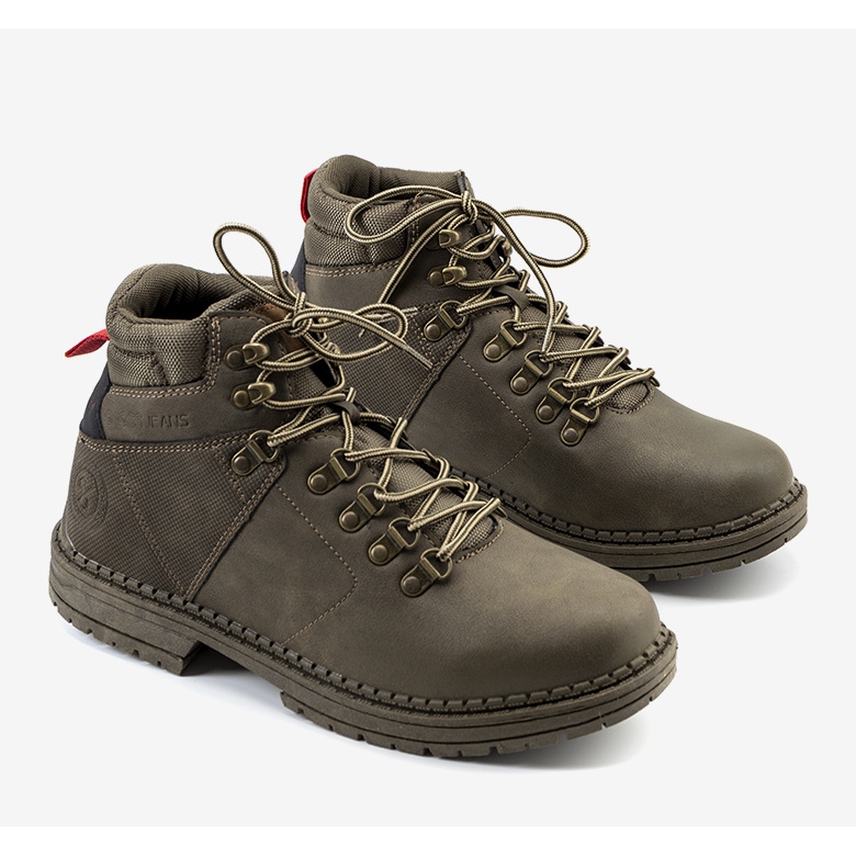Scarpe da trekking Chapa da uomo verdi da uomo Cross Jeans verde 1