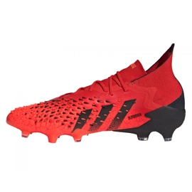 Scarpe da calcio Adidas Predator Freak.1 Fg M FY6256 rosso rosso 1
