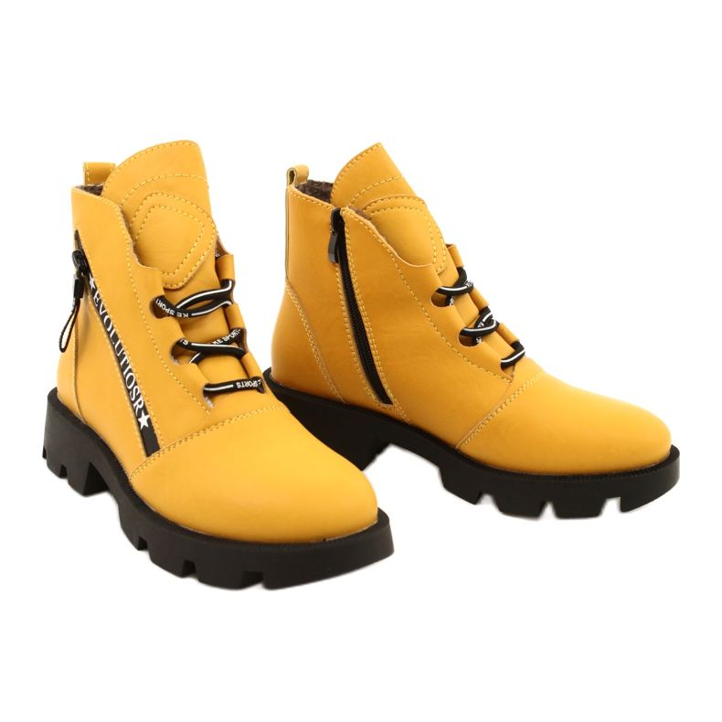 Stivali Gialli Sergio Leone BT740 nero giallo 5
