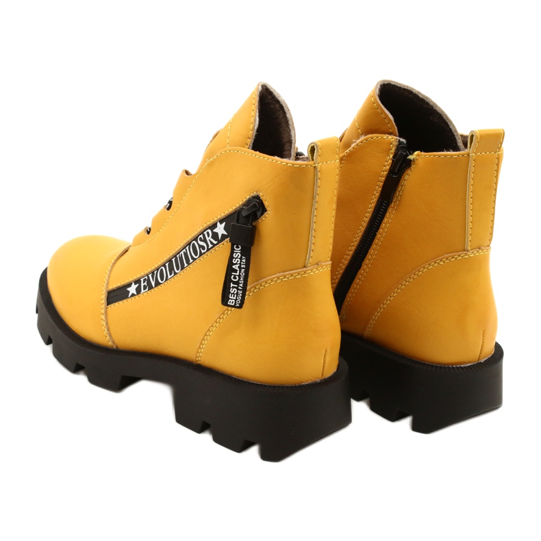 Stivali Gialli Sergio Leone BT740 nero giallo 4
