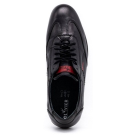 Olivier Scarpe casual da uomo in pelle 7097DT nere nero 1