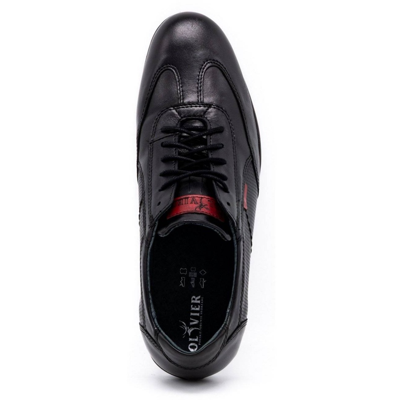 Olivier Scarpe casual da uomo in pelle 7097DT nere nero 1