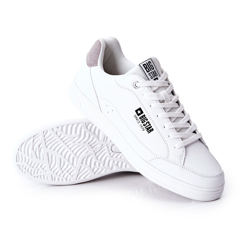 Sneakers in pelle Memory Foam Big Star II174170 Bianco bianca 2
