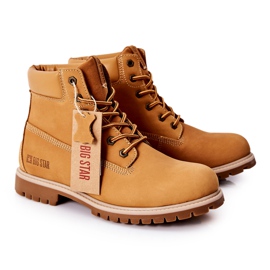 Stivali in pelle Trappers Big Star II174264 Camel marrone 1
