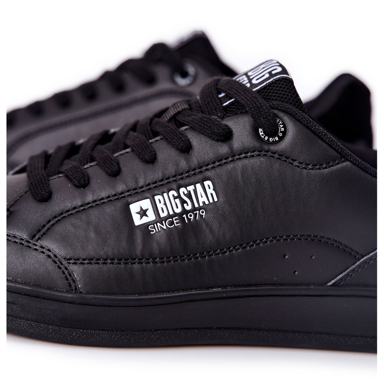 Sneakers in pelle nera Big Star II174169 in memory foam nero 1