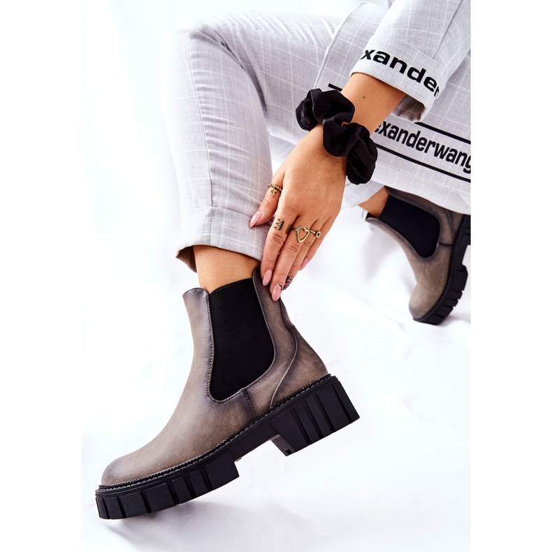 Stivali Workers Warm Trapers Sergio Leone TR761 Grigio 2