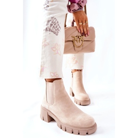 PS1 Stivali Caldi Su Tacchi Alti Beige Madge 1
