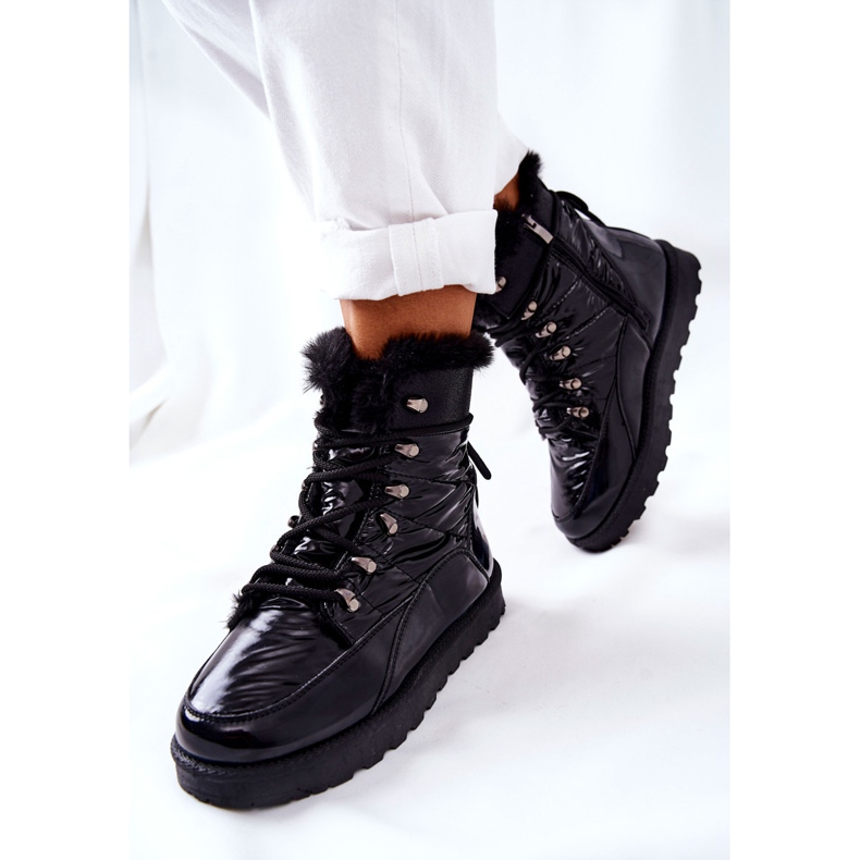 POTOCKI Stivali da neve alti con pelliccia Black Sneezy nero 1