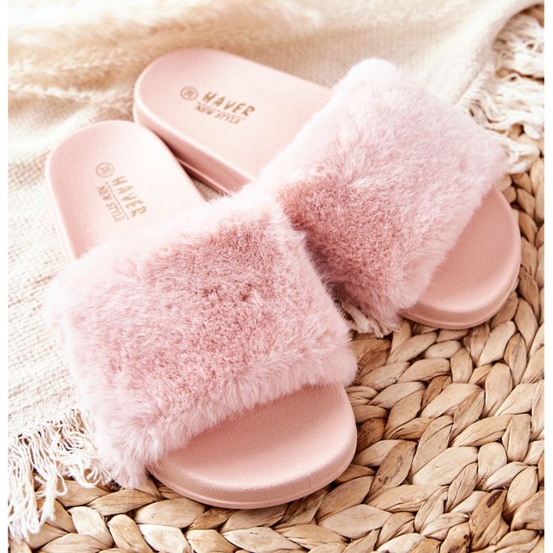 PH1 Pantofole A Forma Di Gomma Con Pelliccia Emmie Rosa 2