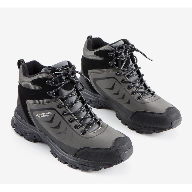 Big Star Scarpe trekking uomo Brisay grigie grigio 1