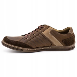 Scarpe da uomo in pelle Olivier 236GT marrone 1