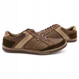 Scarpe da uomo in pelle Olivier 236GT marrone 4