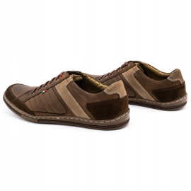 Scarpe da uomo in pelle Olivier 236GT marrone 6