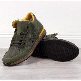 Scarpe isolate in pelle Rieker M R498 kaki verde 1