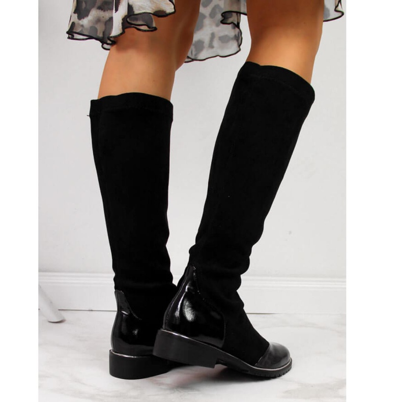 Stivali imbottiti in camoscio nero Filippo W PAW289 2