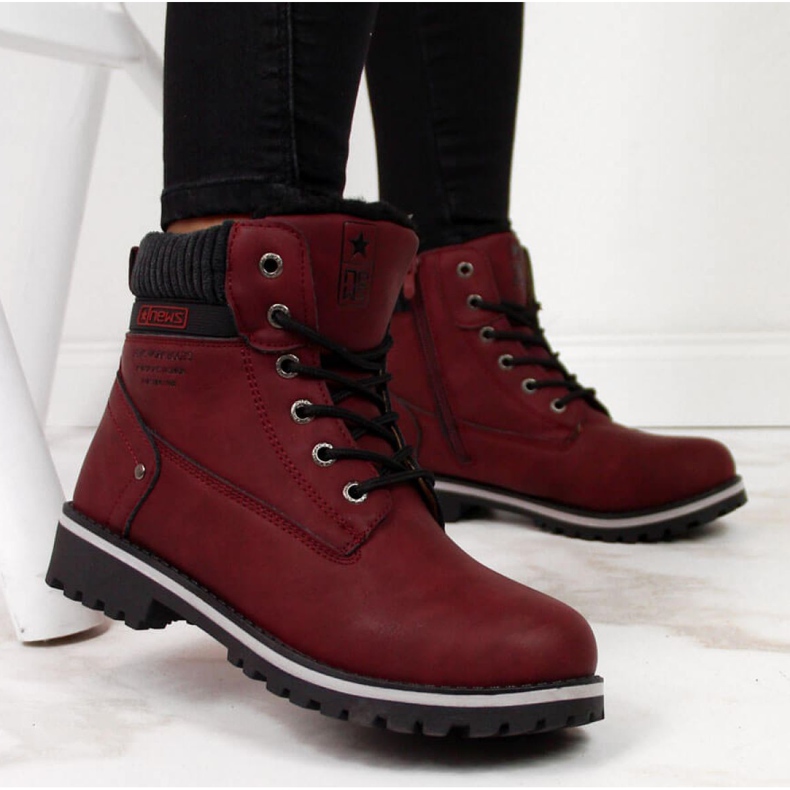 Scarpe da trekking isolate Novità W EVE317B bordeaux chiaretto 1