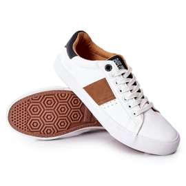 Sneakers in pelle Big Star II174037 Bianco-Beige marrone 1