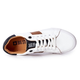 Sneakers in pelle Big Star II174037 Bianco-Beige marrone 2
