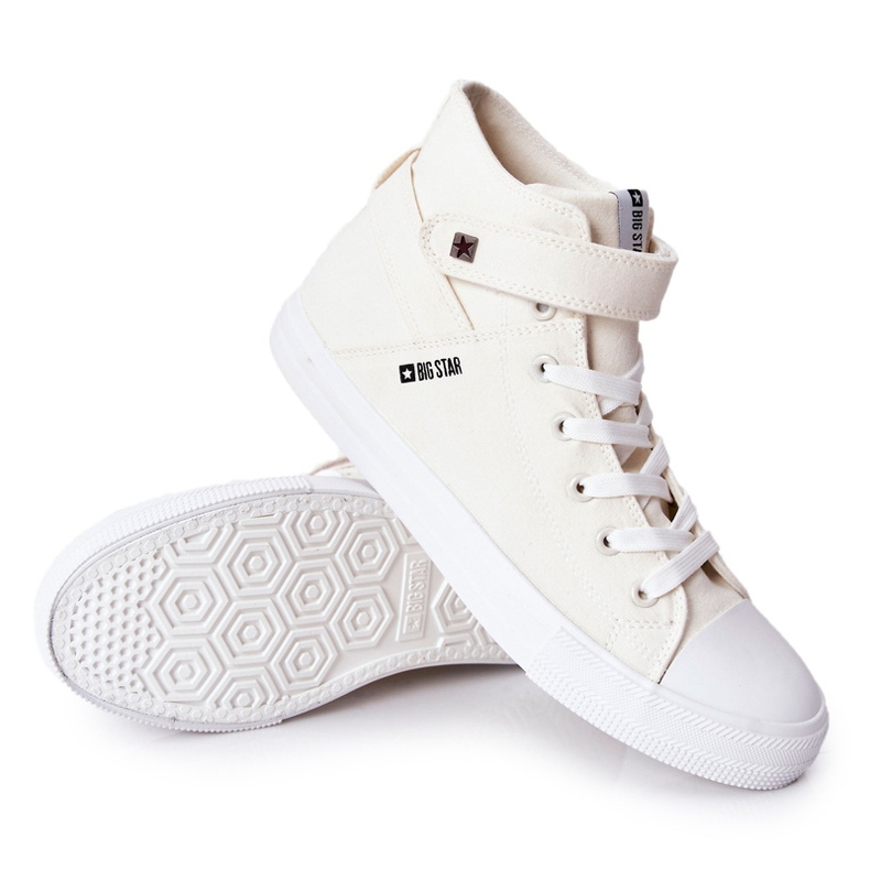 Sneakers Alta Big Star FF174140 Bianco bianca écru 1