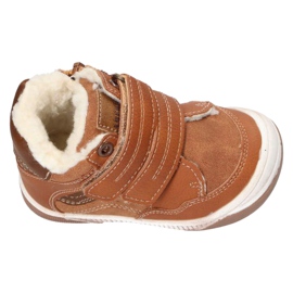 Stivali Sportowe con Velcro American Club XD17 / 21 Camel marrone giallo 1