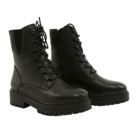 Stivali Pelle Sergio Leone TR756 Allacciato Nero 3