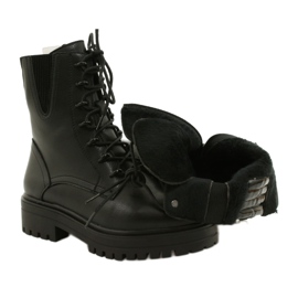 Stivali Pelle Sergio Leone TR756 Allacciato Nero 4