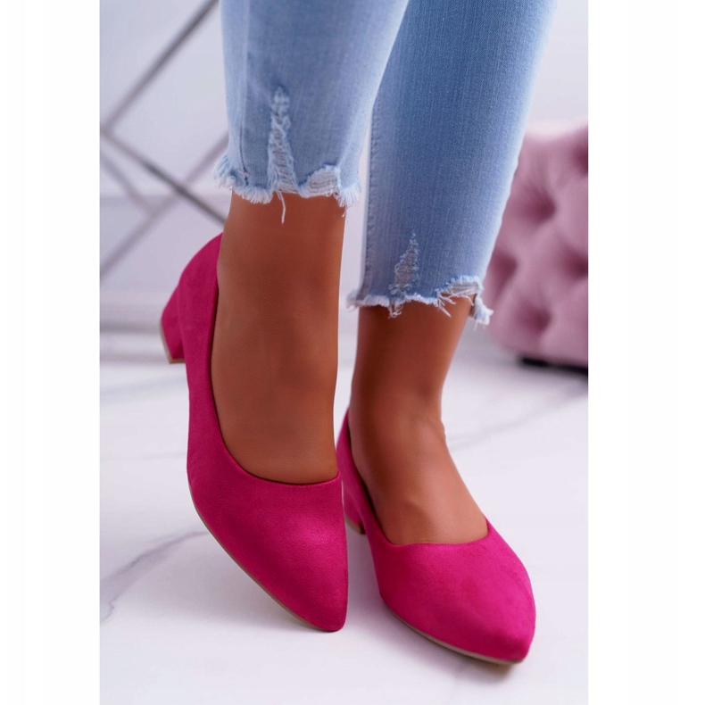 PS1 Décolleté Classiche Donna Scamosciato Fucsia Rheya rosa 3