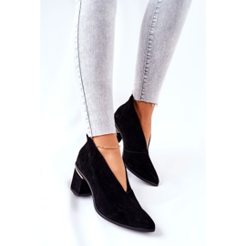 Stivali in pelle con tacco alto Laura Messi Nero 2344 1
