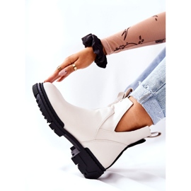 POTOCKI Stivali Corano Bianchi Con Taglio Zip bianca 2