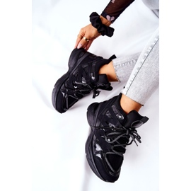 Scarpe sportive nere con zeppa Hesane nero 1