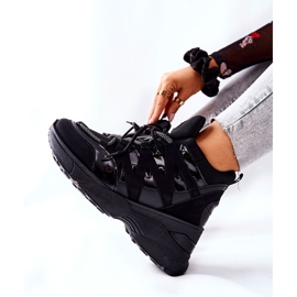Scarpe sportive nere con zeppa Hesane nero 2