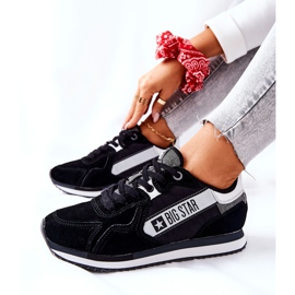 Scarpe sportive in pelle Big Star II274271 Nero bianco 2