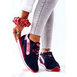 Scarpe sportive in pelle Big Star II274270 Blu navy bianco rosso 1