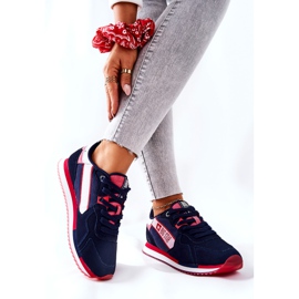 Scarpe sportive in pelle Big Star II274270 Blu navy bianco rosso 2