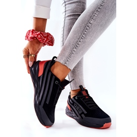 Scarpe Sportive in Pelle Big Star II274460 Nere nero rosso 2