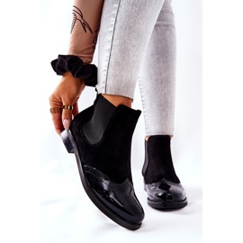 Stivali Slip-On in pelle Laura Messi Nero 2096 1