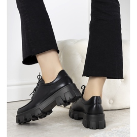 Scarpe nere su una spessa suola Lamare nero 1