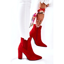 PG1 Stivali Da Donna In Pelle Scamosciata Con Tacco Rosso Kastren 3
