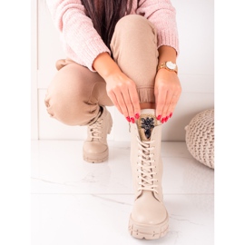 Seastar Lavoratori alti con cristalli beige 2