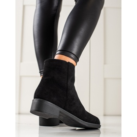 Mannika Stivali classici in pelle scamosciata nero 1