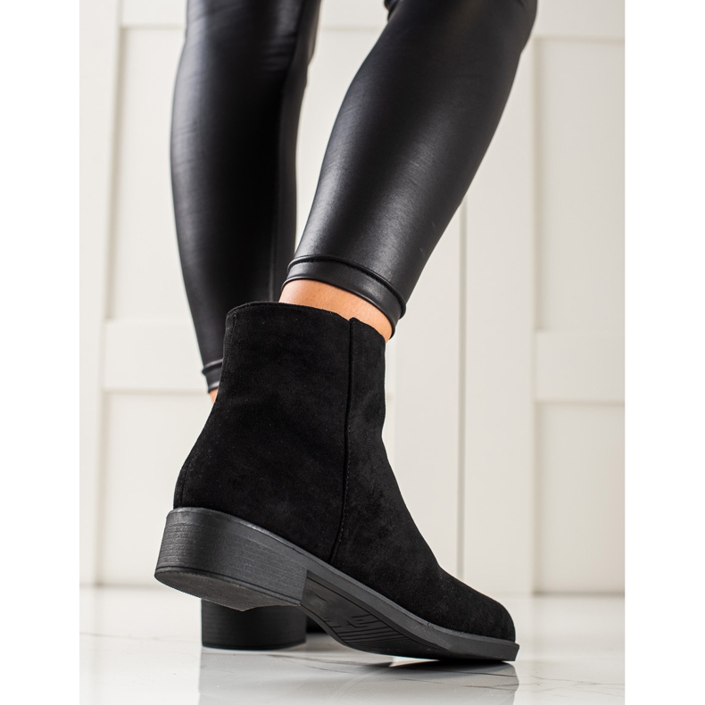 Mannika Stivali classici in pelle scamosciata nero 1