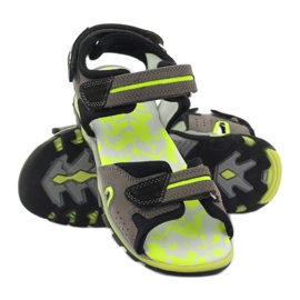 Sandali grigi e verdi di Bartek per bambino verde grigio nero 3